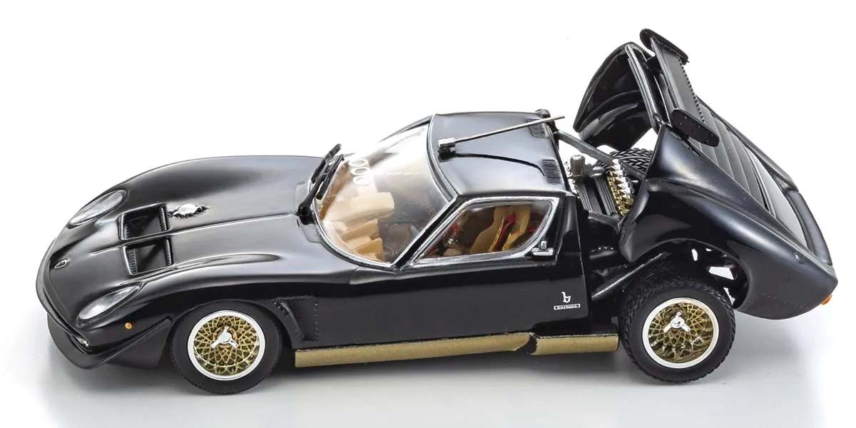 Kyosho 1:43 Lamborghini Miura SVR 1970 Noir-Or