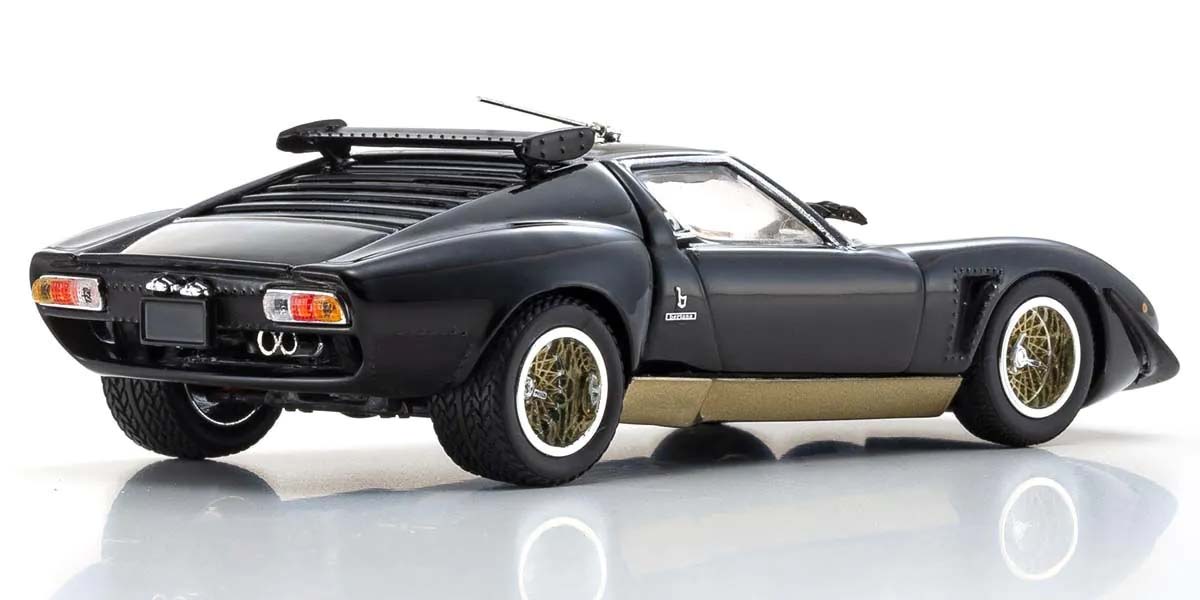 Kyosho 1:43 Lamborghini Miura SVR 1970 Noir-Or