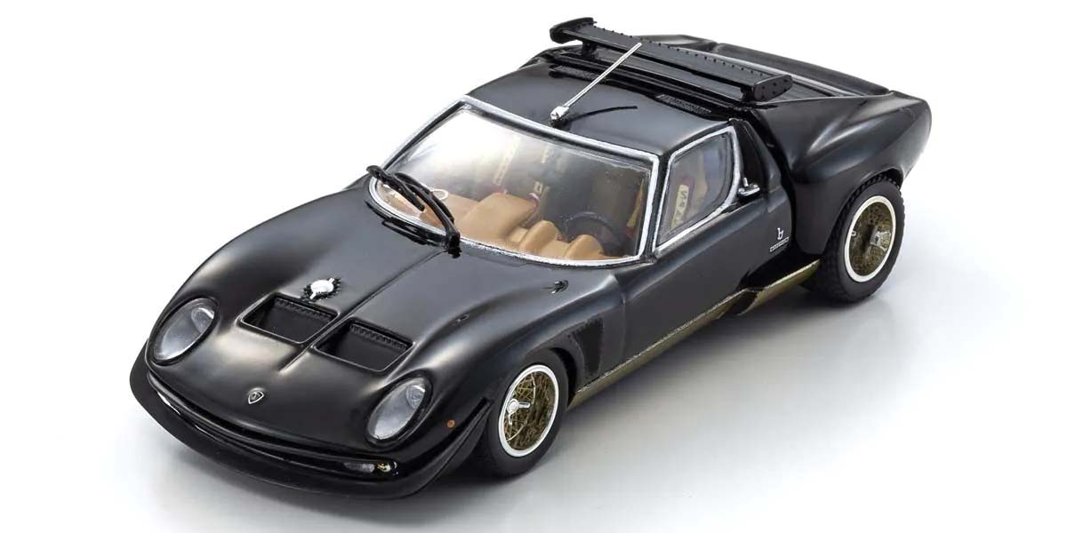 Kyosho 1:43 Lamborghini Miura SVR 1970 Noir-Or