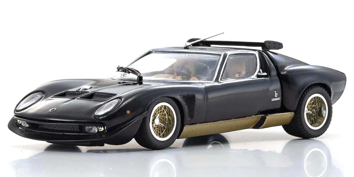 Kyosho 1:43 Lamborghini Miura SVR 1970 Noir-Or