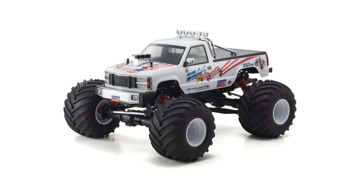 Kyosho USA-1 VE 1:8 4WD Readyset EP (Variateur électronique Torx8-Brainz8)
