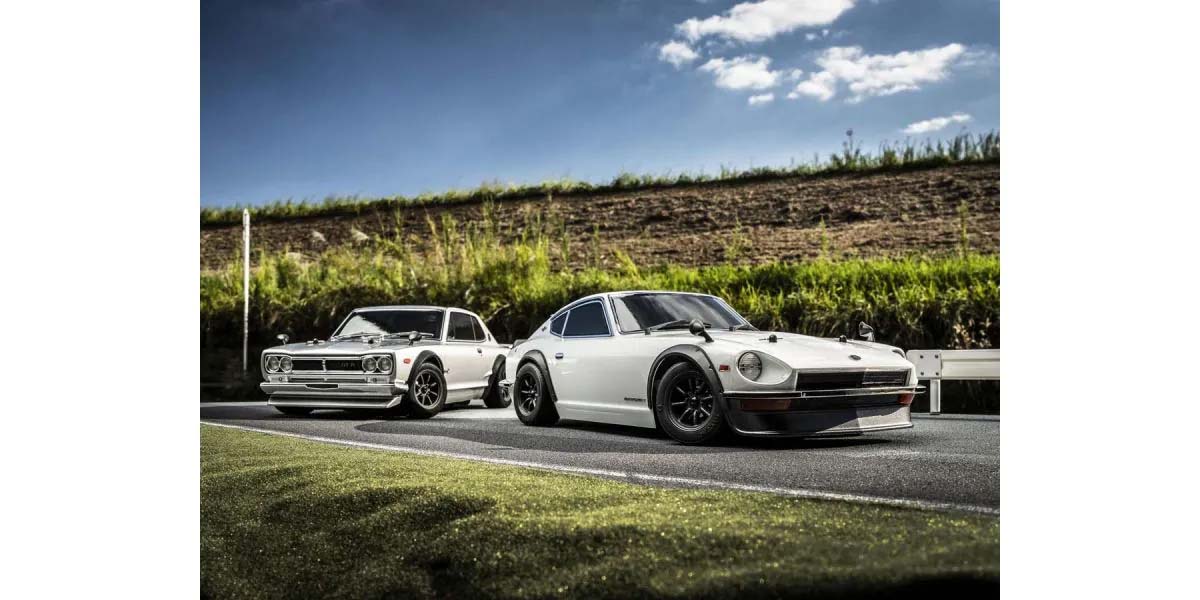 Kyosho Fazer FZ02 Datsun 240Z 1971 Tuned Ver. Blanc 1:10 Readyset