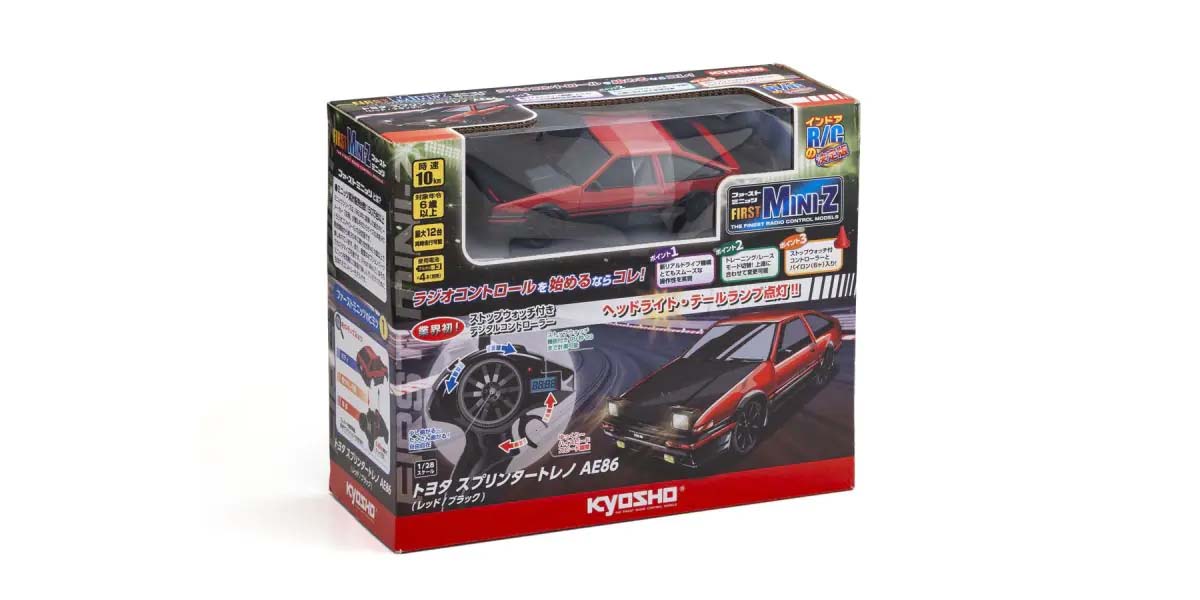 Kyosho First Mini-Z 1:28 Toyota Sprinter Trueno AE86 RD/BK