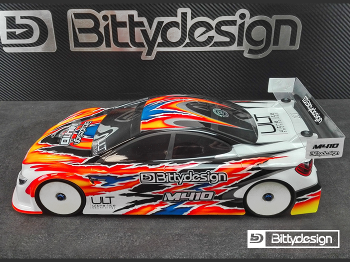 Bittydesign M410 1/10 TC 190mm Clear Body Shell - BDTC-M410