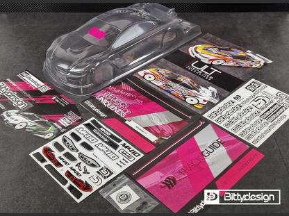 Bittydesign M410 1/10 TC 190mm Clear Body Shell - BDTC-M410