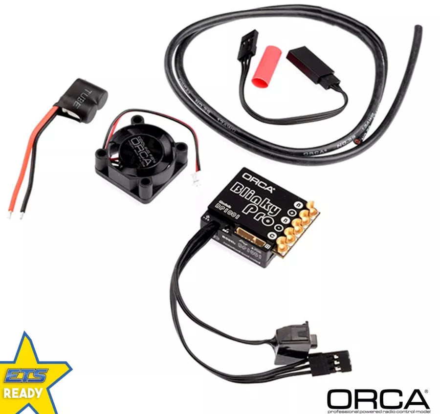 ORCA BP1001 Blinky Pro Brushless Fahrtenregler (ETS 21.5T approved) - OR-BP1001-21.5T - RCXX - rc racing for professionals