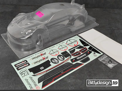 Bittydesign P-GT3R 1/10 Touring Body - 190mm - BDGT-190PGT3R
