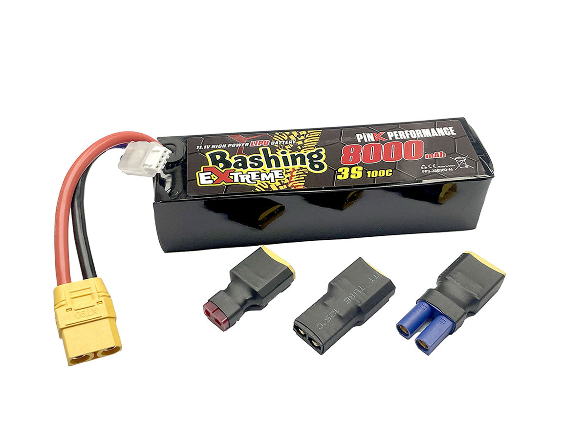 Pink Extreme Bashing LiPo 3S 11.1V-8000-100C Multi 157x47x34mm 515g