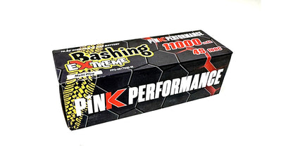 Batterie LiPo 4S 14,8 V - 11 000 mAh - 100 C rose extrême pour le bashing, dimensions : 178 x 52 x 53 mm, poids : 985 g