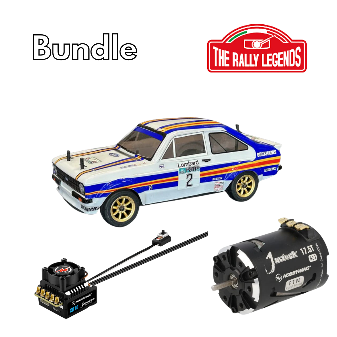 Rally Legends Ford Escort RS 2.0 Rally 1981 - 1:10 RTR combo with Justock 17.5T 3650 SD G2.1+ Justock G3S ESC set - RCXX - RC Racing Shop | RC Models | Tuning & Spare Parts for Professionals