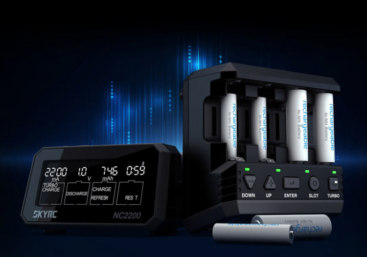 SkyRC NC2200 Charger NiMH AA/AAA 0.2-2.2A 240AC - SK-100181 - RCXX - RC Racing Shop | RC Models | Tuning & Spare Parts for Professionals