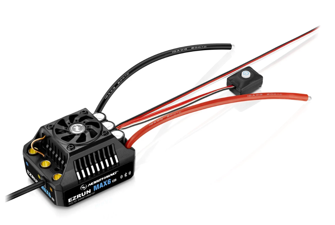 Contrôleur Hobbywing Ezrun MAX6 200 A, LiPo 3-8S, BEC 8A