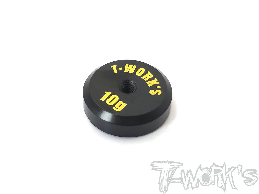 T-Works TA-067L Anodized Precision Balancing Brass Weights 10g (1) - Low CG - RCXX - rc racing for professionals