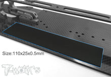 T-Works TA-116 Battery Rubber Sheet (2) (110 x 25 x 0.5mm) - RCXX - rc racing for professionals