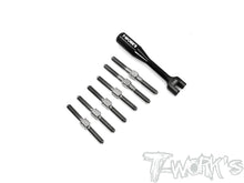 T-Works TB-208 64 Titanium Turnbuckle Set for SWORKZ S14-3 - RCXX - rc racing for professionals
