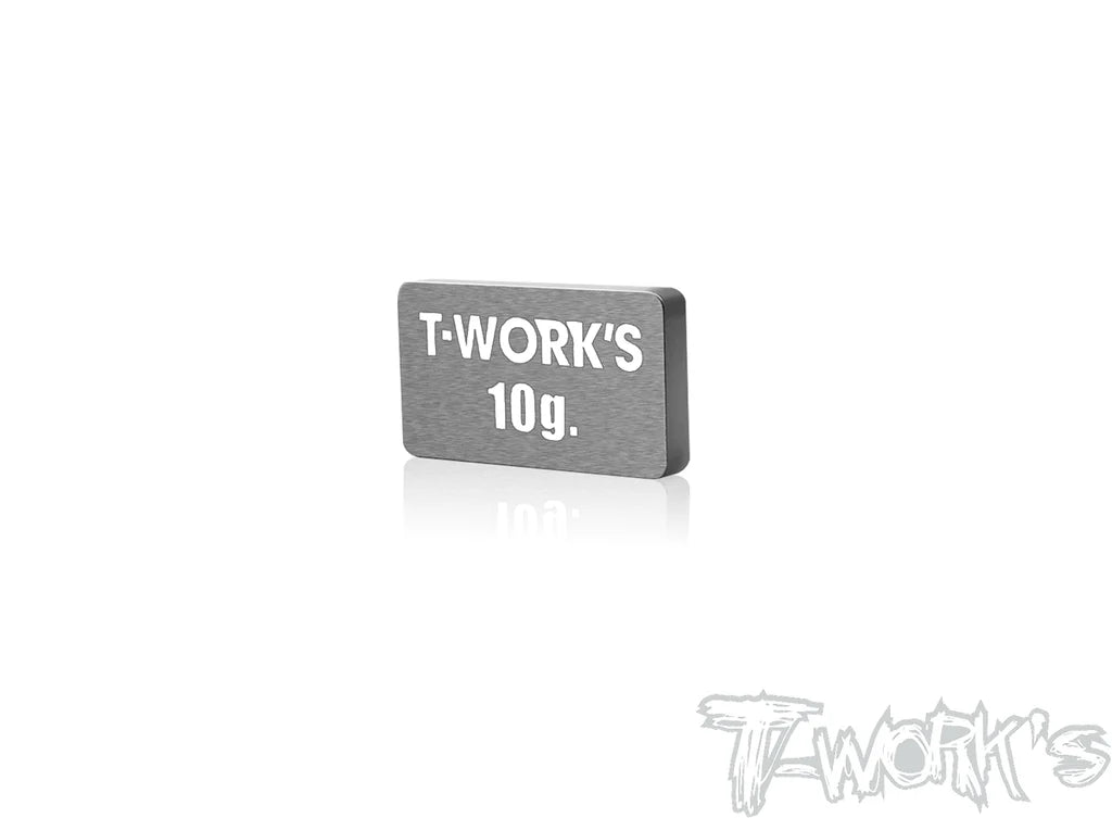 T-Work's TE-207-G Adhesive Type 10g Tungsten Balance Weight 11x19.7x2.5mm (1) - RCXX - RC Racing Shop | RC Models | Tuning & Spare Parts for Professionals