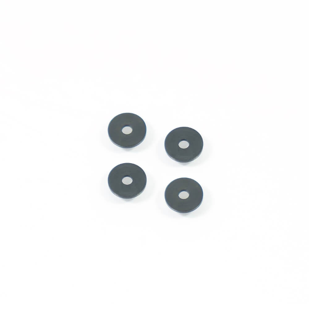 Tekno M2.7x10.0x1.0mm Washer (CNC, hardened steel, black, 4pcs) - TKR1267