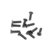 Tekno M3x12mm Flat Head Screws (black, 10pcs) - TKR1324
