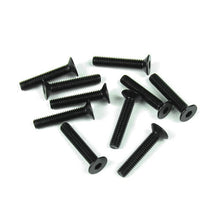 Tekno M3x16mm Flat Head Screws (black, 10pcs) - TKR1327