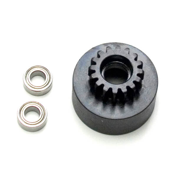Tekno 1/8th CLUTCH BELL (16t, MOD1, HARDENED STEEL, w/ bearings) - TKR4126