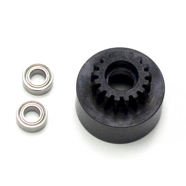 Tekno 1/8th CLUTCH BELL (17t, MOD1, HARDENED STEEL, w/ bearings) - TKR4127
