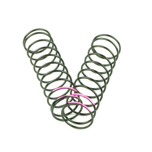 Tekno Shock Spring Set (rear, 1.5 x 10.5T, 3.38lb/in, 83mm, pink) - TKR6030B