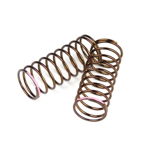 Tekno Shock Spring Set (front, 1.4x10.125, 3.61lb/in, 50mm, pink) - TKR7233