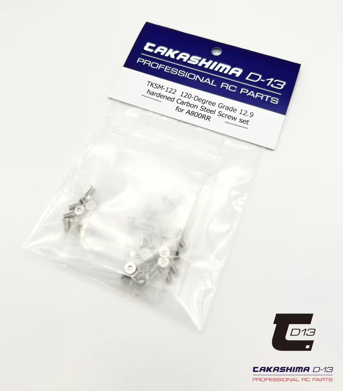 Steel screw set 120° “Carbon Hardened” – Complete set for 1:10 Touring Car steel chassis