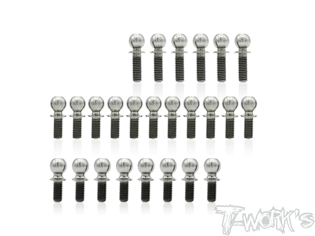 T-Works TP-118 64 Titanium Ball End set for Awesomatix A800FX - RCXX - rc racing for professionals