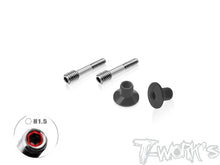 T-Work's TP-205 64 Titanium Adjustable Body Shell Front End Downtravel Screw ( M3 x 18mm) 2pcs. (Awesomatix) - RCXX - RC Racing Shop | RC Models | Tuning & Spare Parts for Professionals