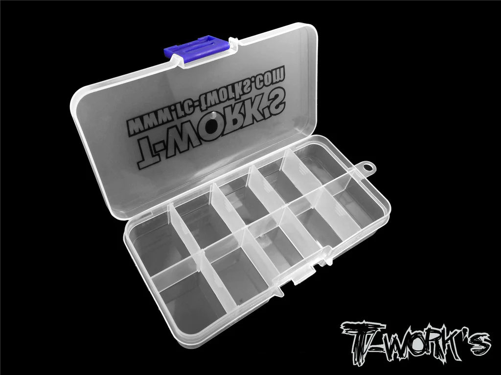 T-Works TT-013 10 Case Hardware Storage Boxes 13x7x2.3cm (1) - RCXX - rc racing for professionals