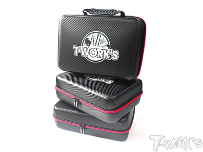 T-Works TT-075-C Compact Hard Case Parts Bag L (1) 33x23x10cm - RCXX - rc racing for professionals