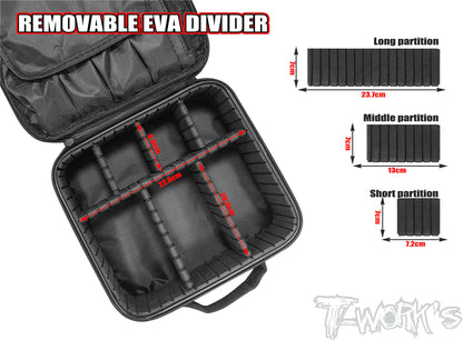 T-Works TT-075-F Hard Case Parts Bag (Hard Separator) (1) - RCXX - rc racing for professionals