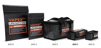 Vapex LiPo-Safe Bag-C (185×75×60 mm) - VPLIPOBAGC - RCXX - RC Racing Shop | RC Models | Tuning & Spare Parts for Professionals