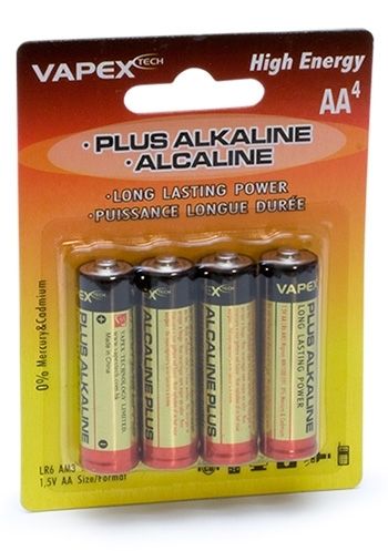 Vapex Plus Alkaline batteries AA (4) - VPLUS4AA - RCXX - RC Racing Shop | RC Models | Tuning & Spare Parts for Professionals