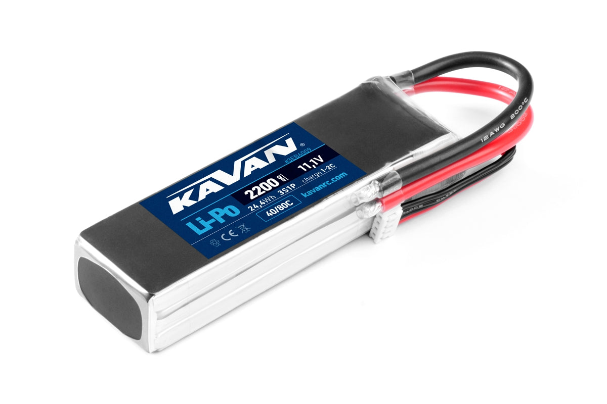 KAVAN Li-Po 2200mAh/11,1V 40/80C 24,4Wh (1) - RCXX - RC Racing Shop | RC Models | Tuning & Spare Parts for Professionals