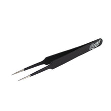 Straight, tapered tweezers - Black