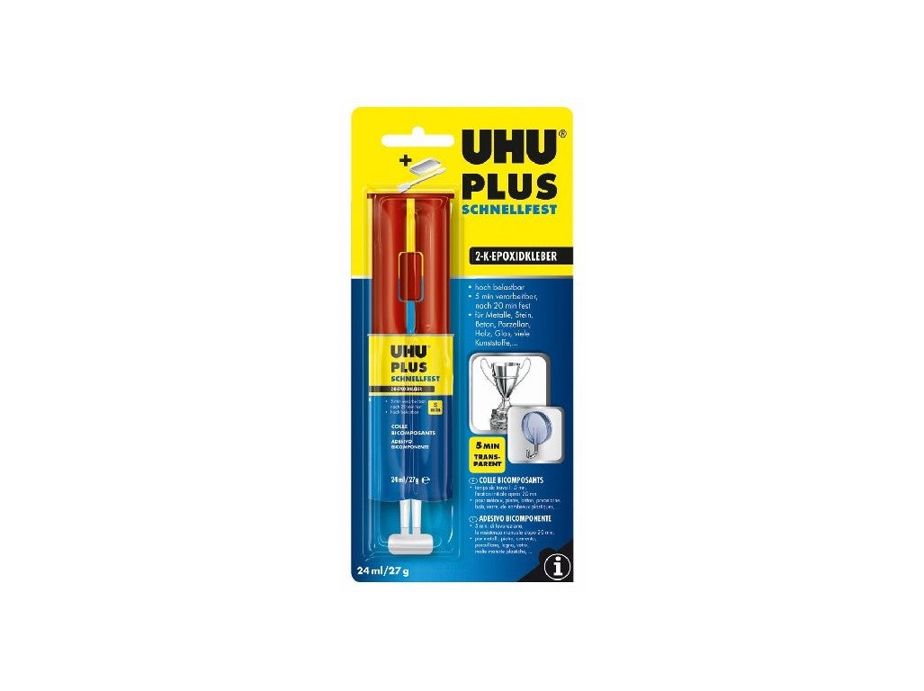 UHU PLUS 5 min quick-setting epoxy 24ml/27g 