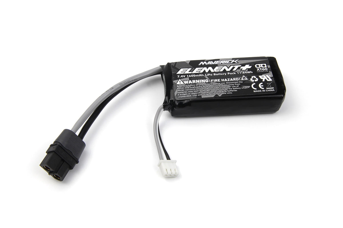 Bloc-batterie LiPo Element 7,4 V 1600 mAh (XT-60)
