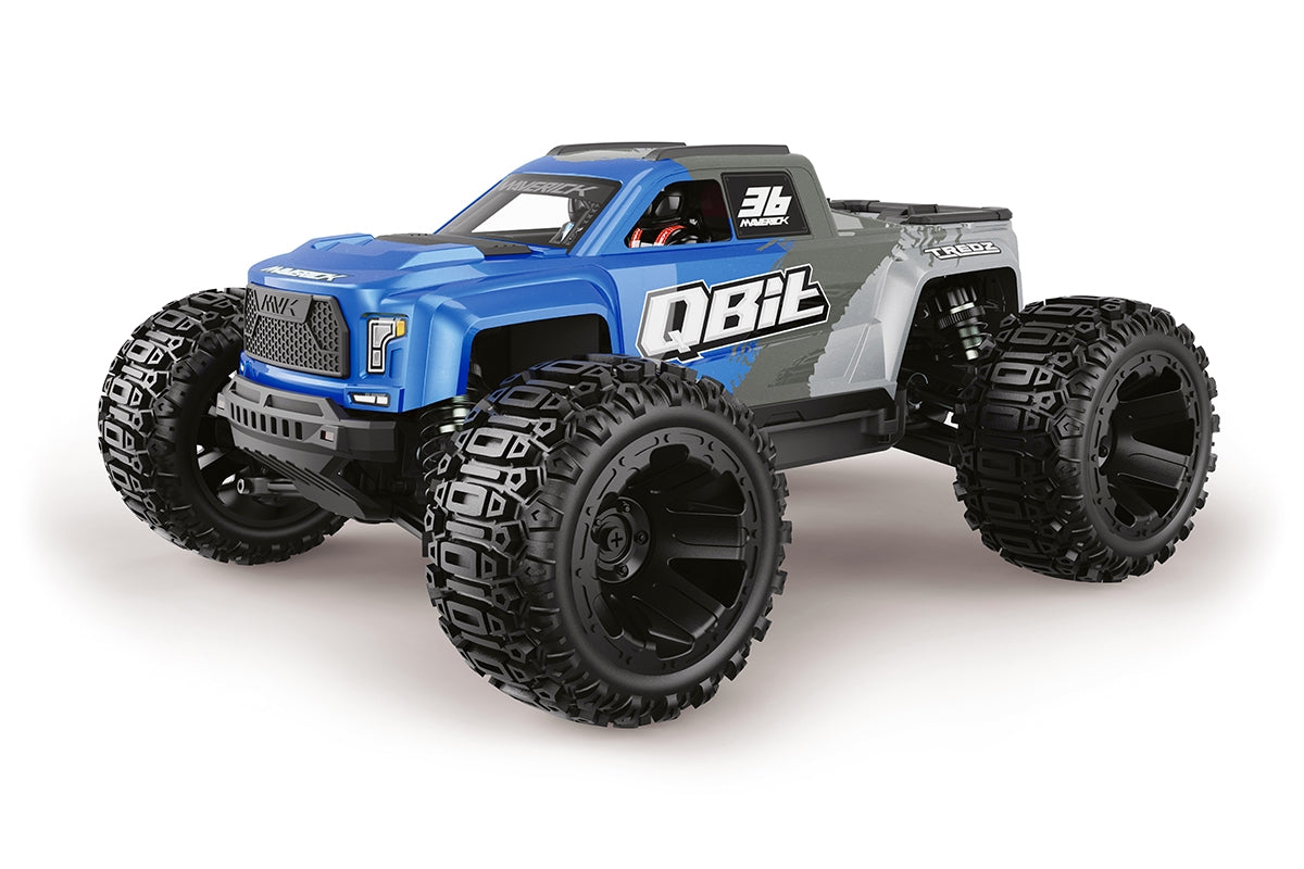 Maverick QBit MT 1/16 Monster Truck | Brushed & Brushless Flux / Pro – Multiple Colors