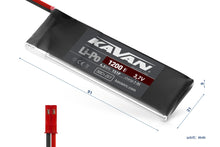 KAVAN Li-Po Akku 1200mAh 3.7V 30C (1S) JST-BEC