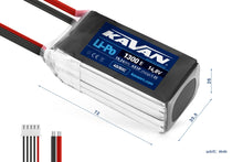 KAVAN Li-Po battery 1300mAh 14.8V 40/80C – KAV33.60050