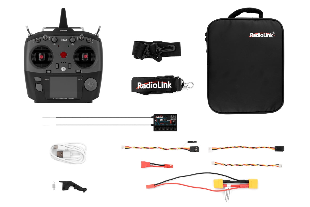 RadioLink T16D 16-channel remote control with R16F receiver - 1RL0130