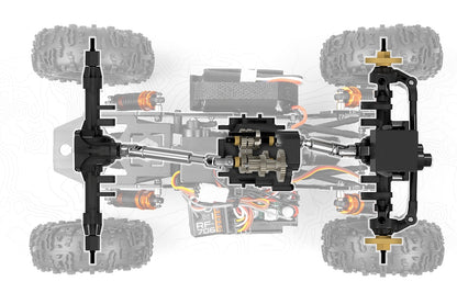 HPI Venture18 CC FLUX 1/18 Competition Scale Crawler RTR | Gunmetal / Military Green
