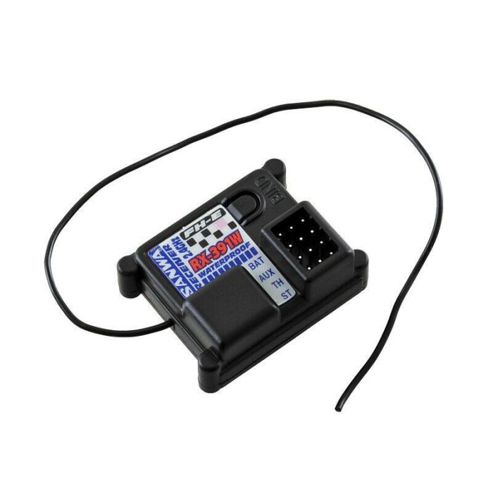 Sanwa RX-391W (FH-E, 2-channel) waterproof Receiver - 107A41341A - RCXX - RC Racing Shop | RC Models | Tuning & Spare Parts for Professionals