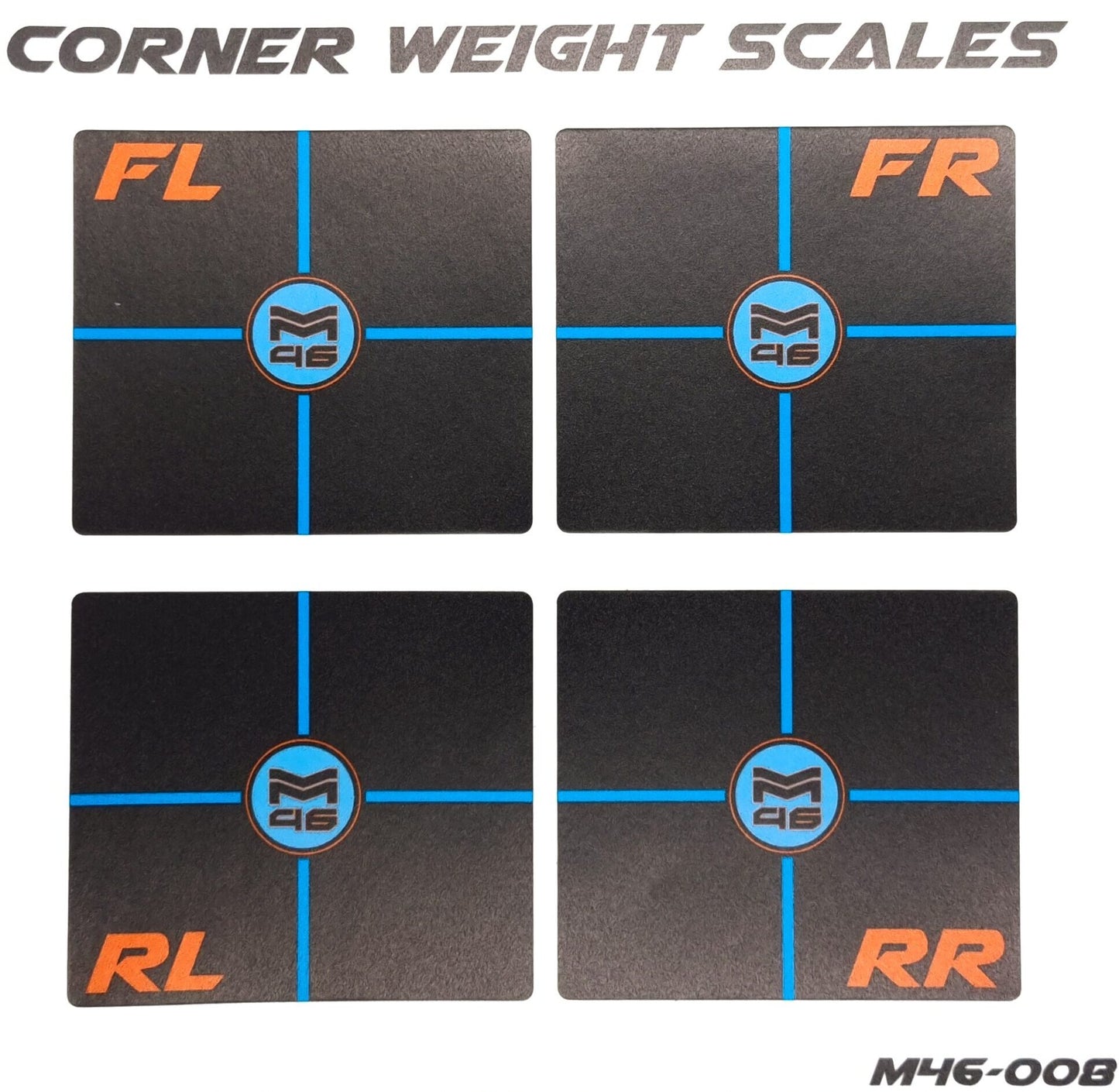 Manzo46 Corner Weight Scale Sticker (1) - RCXX - rc racing for professionals