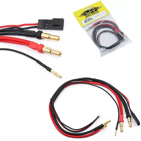3 in 1 Charger Cable 4mm 5mm Bullet w/ Receiver Plug