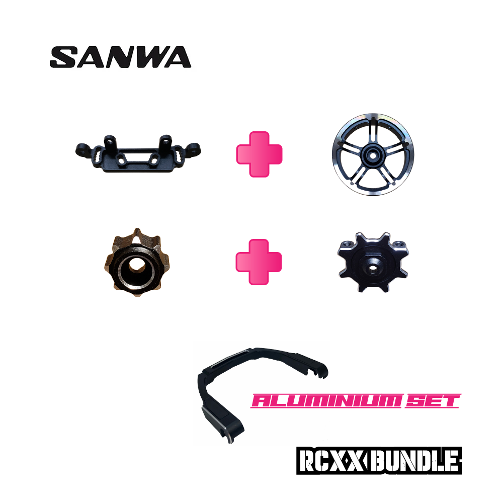 Sanwa M17 Tuning Aluminum Complete Set - 191A04600A - RCXX - rc racing for professionals