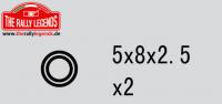 Rally Legends Ball bearings 5x8x2,5 (2) - RCXX - RC Racing Shop | RC Models | Tuning & Spare Parts for Professionals