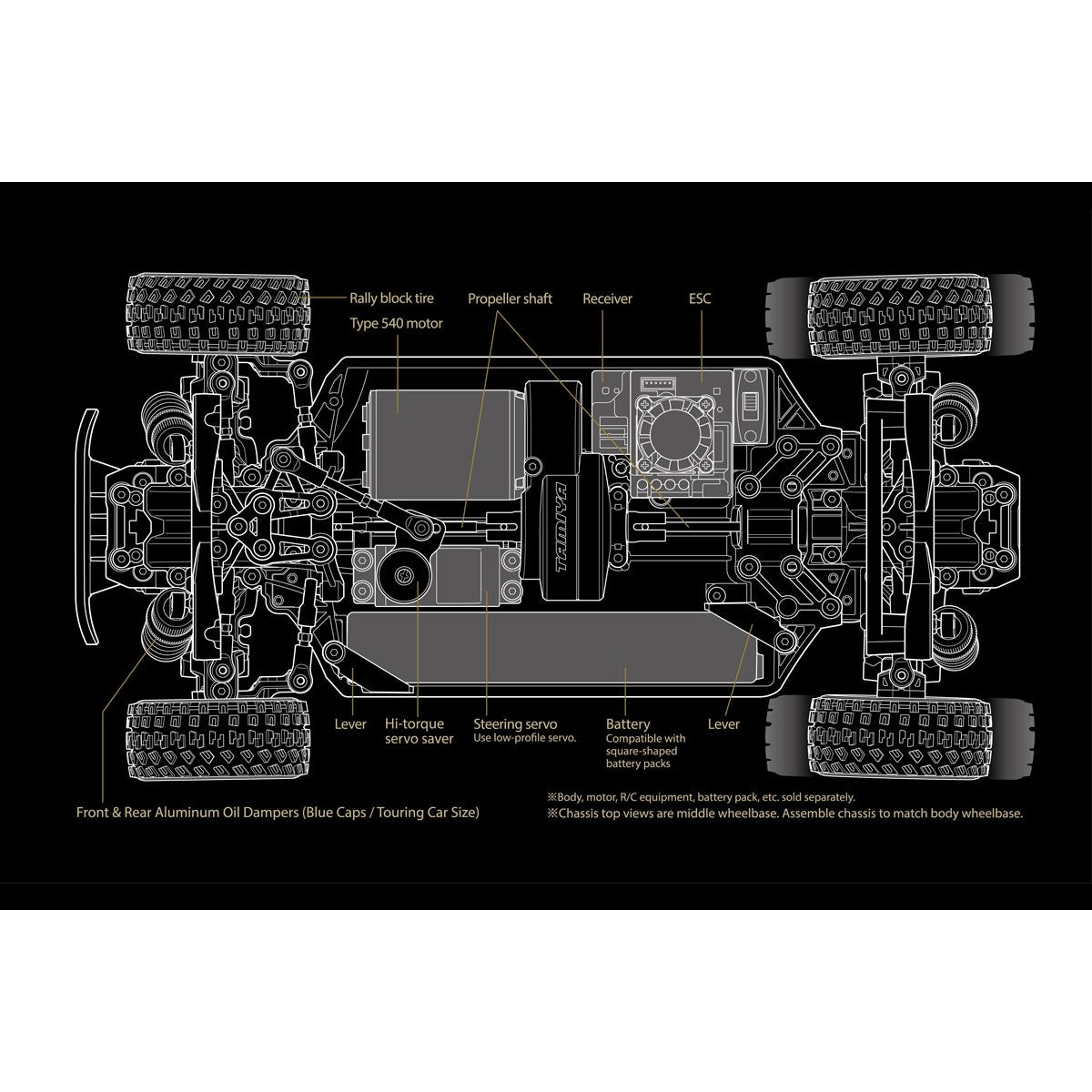 Tamiya 1/10 R/C XM-01 Pro Chassis Kit - 58738 - RCXX - RC Racing Shop | RC Models | Tuning & Spare Parts for Professionals